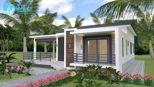 Mẫu Nhà Cấp 4 Mái Bằng 300 Triệu Đẹp