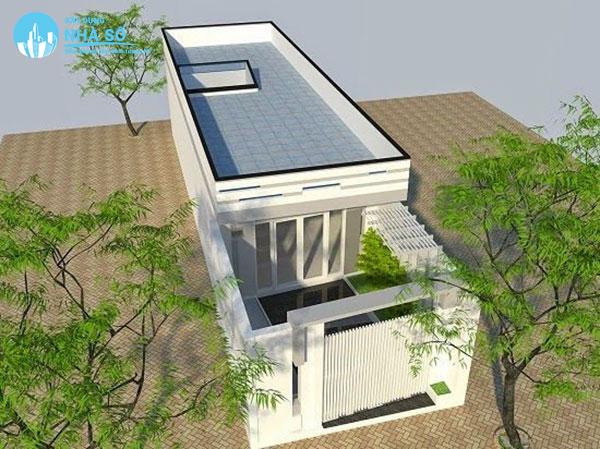 Mẫu Nhà Cấp 4 Mái Bằng 5x20 có tầng thượng