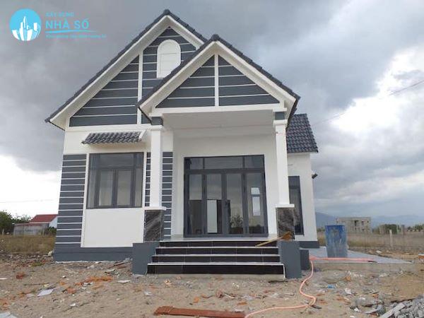 Mẫu nhà cấp 4 mái thái 2 phòng ngủ tiện nghi