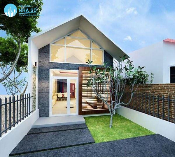 Mẫu nhà cấp 4 mái thái 2 phòng ngủ tăng sự ấm cúng cho ngôi nhà