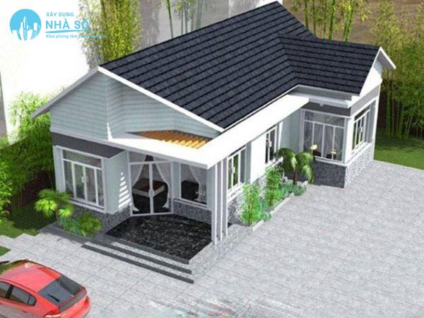 Mẫu Nhà Cấp 4 Mái Thái 200 Triệu hiện đại