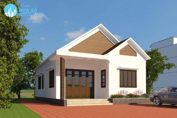 Mẫu nhà cấp 4 mái thái 200 triệu