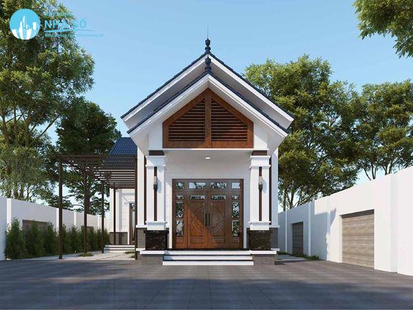 Mẫu nhà cấp 4 mái thái 300 triệu lấy ý tưởng từ biệt thự