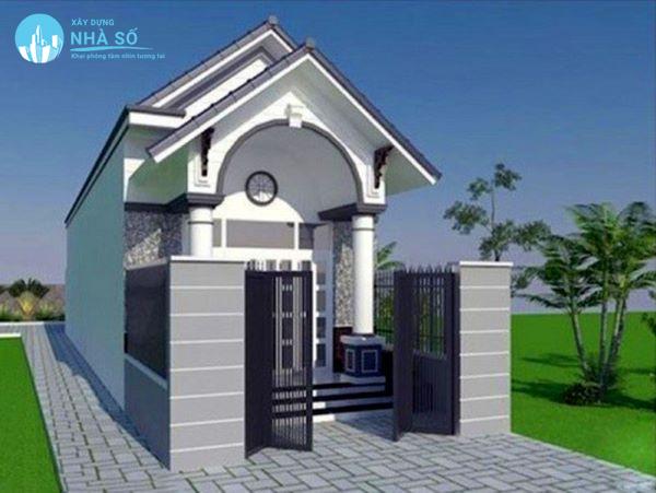 Mẫu nhà cấp 4 mái thái 300 triệu dài 5x20