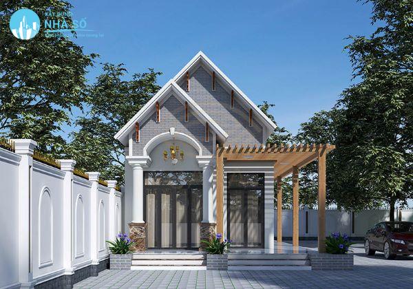 mẫu nhà cấp 4 mái thái 5×20 đẹp