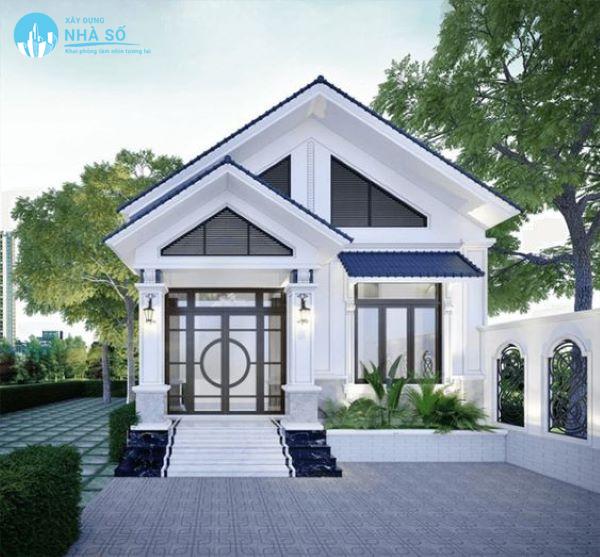 Mẫu nhà cấp 4 mái thái 5x22m đẹp