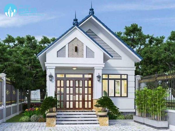 Mẫu nhà cấp 4 mái thái 5x22m phong cách tiện nghi