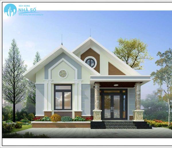 Mẫu nhà cấp 4 mái thái 650 triệu theo phong cách ấm cúng dễ chịu