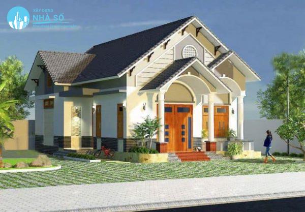 Mẫu nhà cấp 4 mái thái 650 triệu lấy ý tưởng từ các ngôi nhà khu dân cư