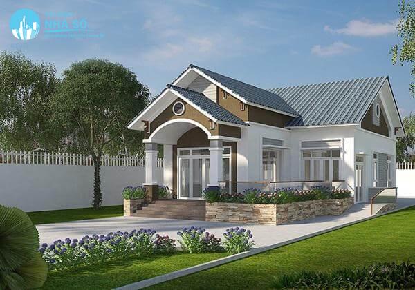 Mẫu nhà cấp 4 mái thái chữ L thịnh hành hiện nay