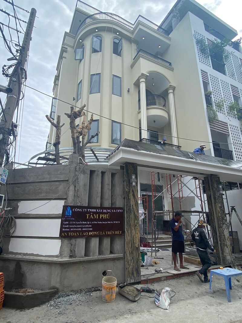 Nhà phố 2 mặt tiền tân cổ điển quận 7 1 trệt 3 lầu-6